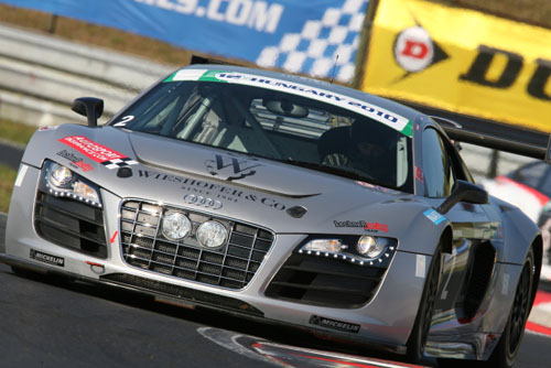 Lechner wint met Audi R8 LMS de 12H of Hungary 2010